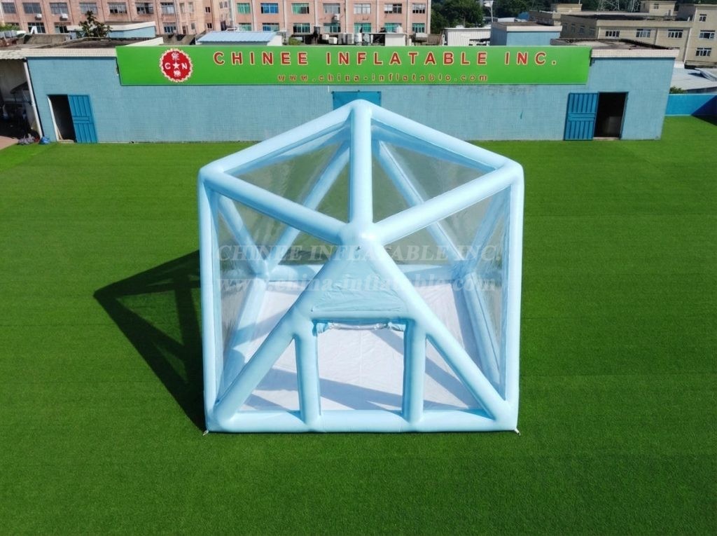 Tent1-5040A Light Blue Inflatable Structured Bubble Tent