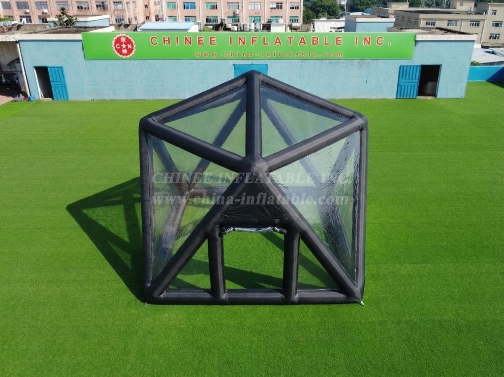 Tent1-5040B Black Inflatable Structured Bubble Tent