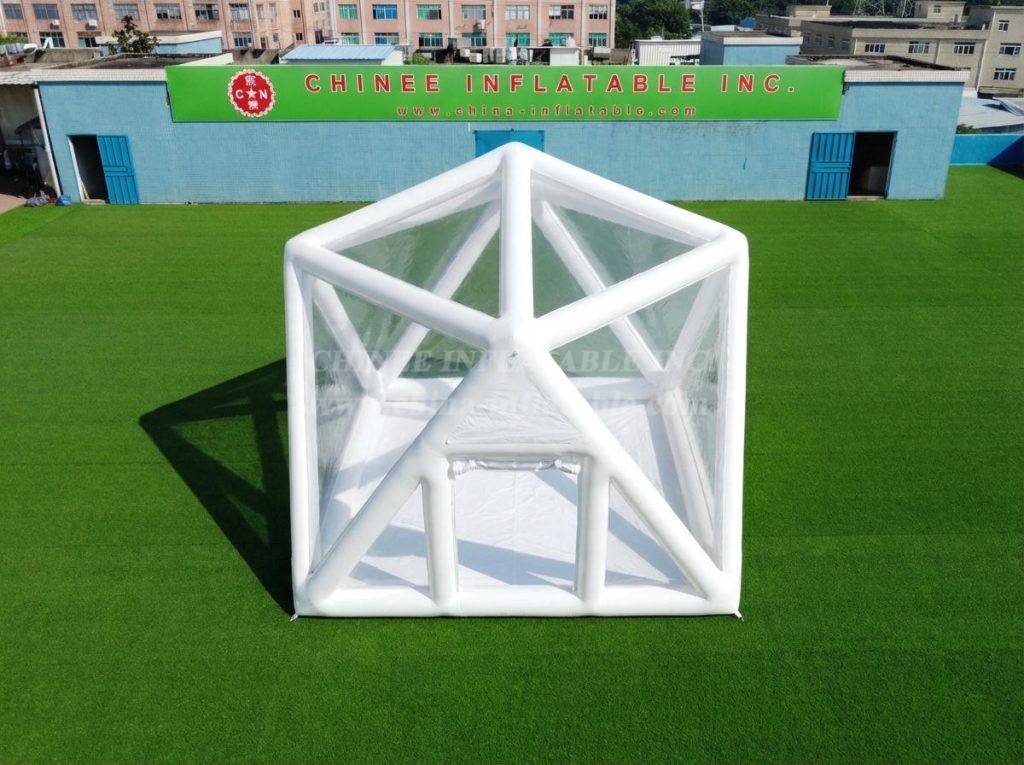 Tent1-5040 White Inflatable Structured Bubble Tent