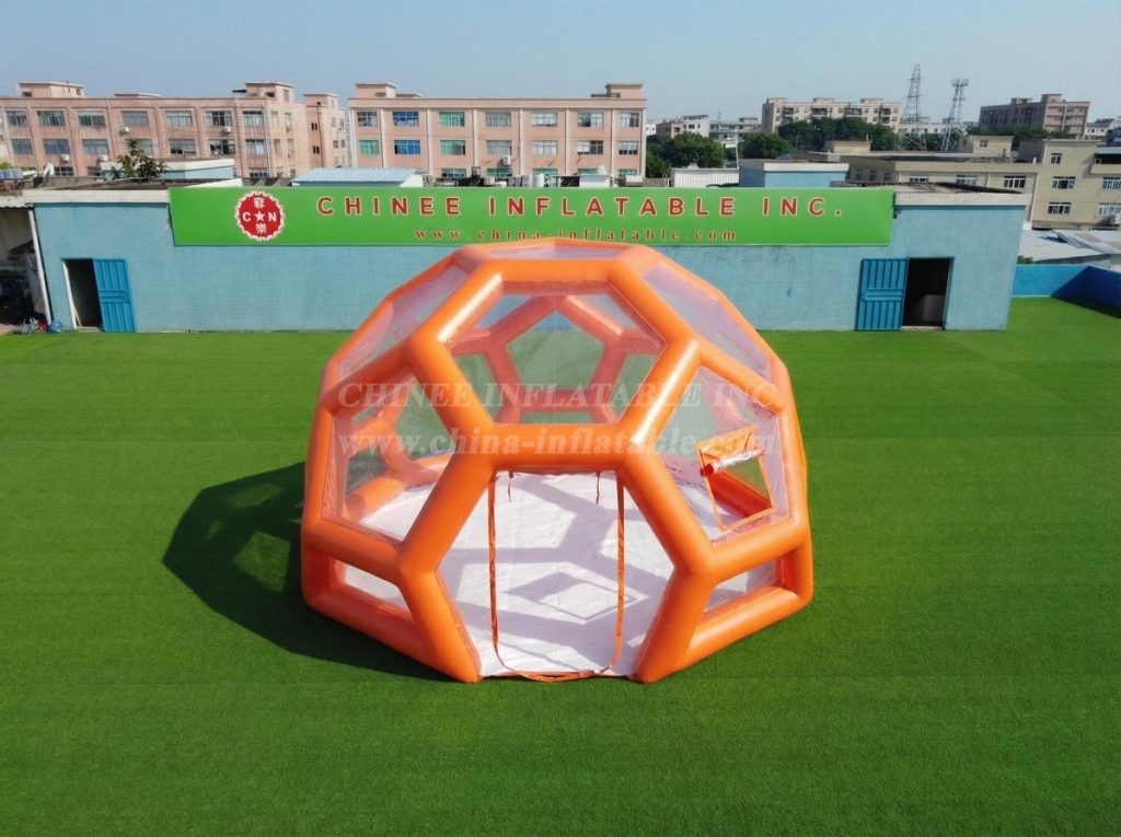 Tent1-5010K Orange Inflatable Bubble House