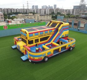 T6-6819 Bus Theme Inflatable Playground